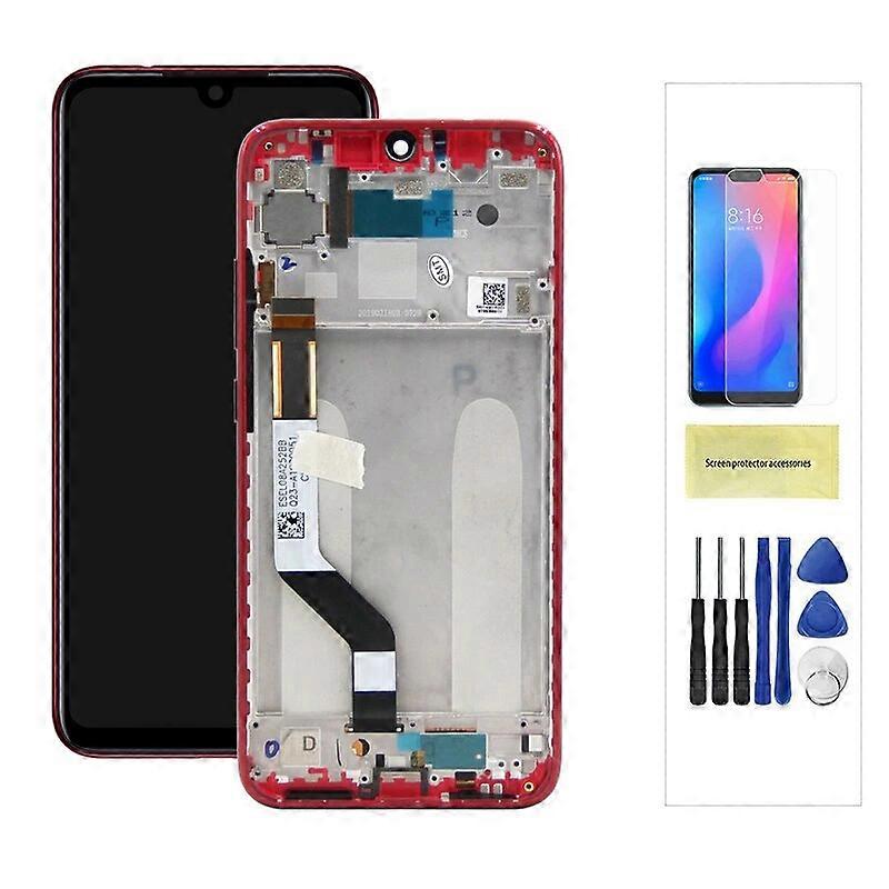 6.3'' For Xiaomi Redmi Note 7 Cellphone Screen Touch Glass with frame Digitizer Replacement For Note 7 Pro M1901F7G LCD