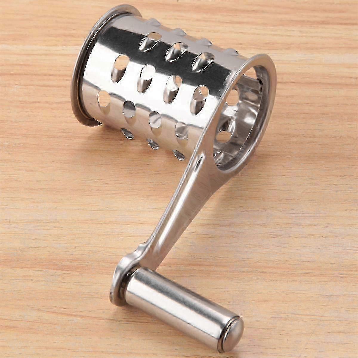 Rotary Cheese Grater Vegetable Slicer Shredder and Grinder with 4 Interchangeable Stainless Steel G