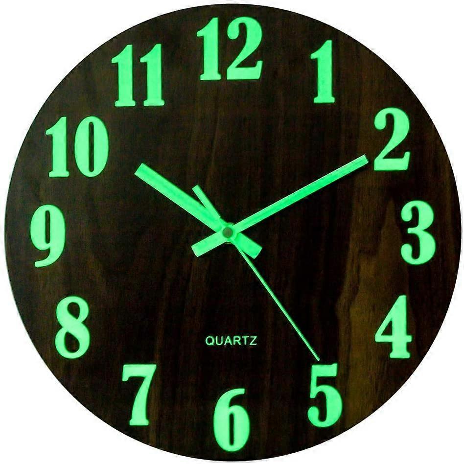 Luminous Wall Clock, Modern Decorative Silent Wall Clock, Large Dial With 30cm