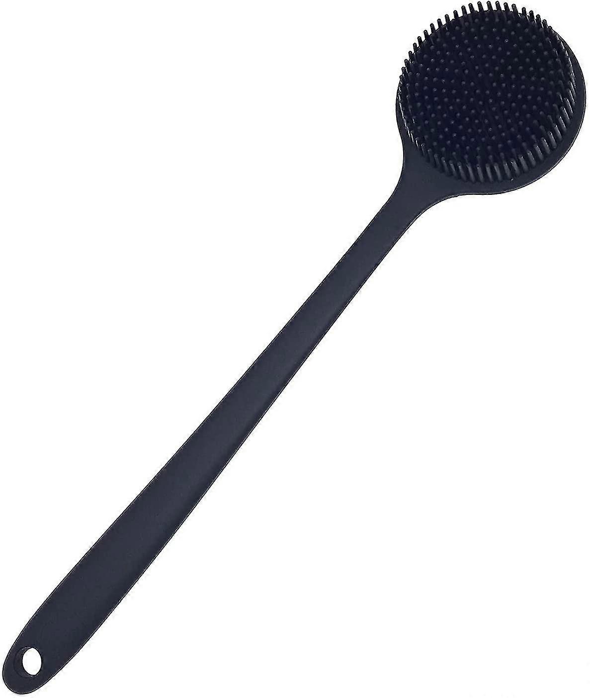 Long Handle Shower Soft Silicone Bath Body Brush Back Scrubber