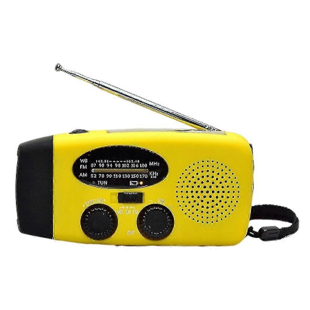 Wind Up Radio, Emergency Radio Solar Portable 2000mah Powerflashlight_d