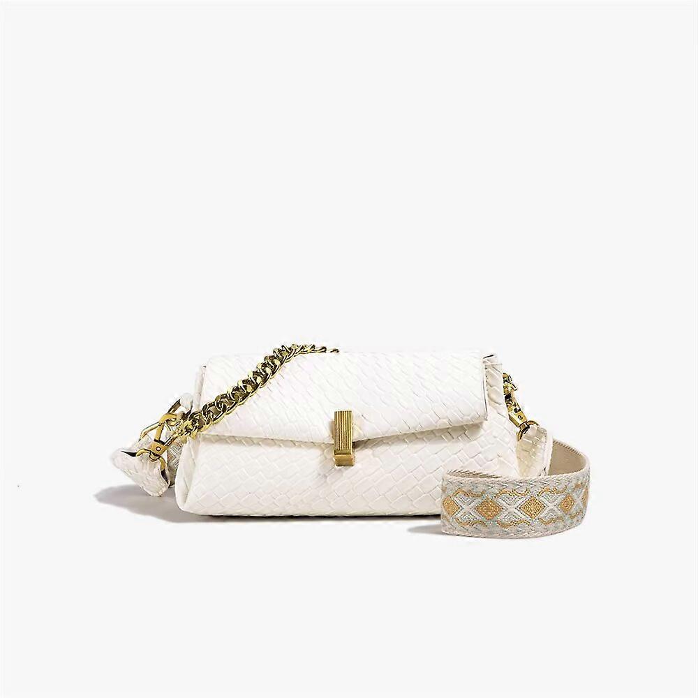 حقيبة جلدية كروسبودي حقيبة صغيرة حقيبة كتف نسائية حقيبة منسوجة واسعة حزام