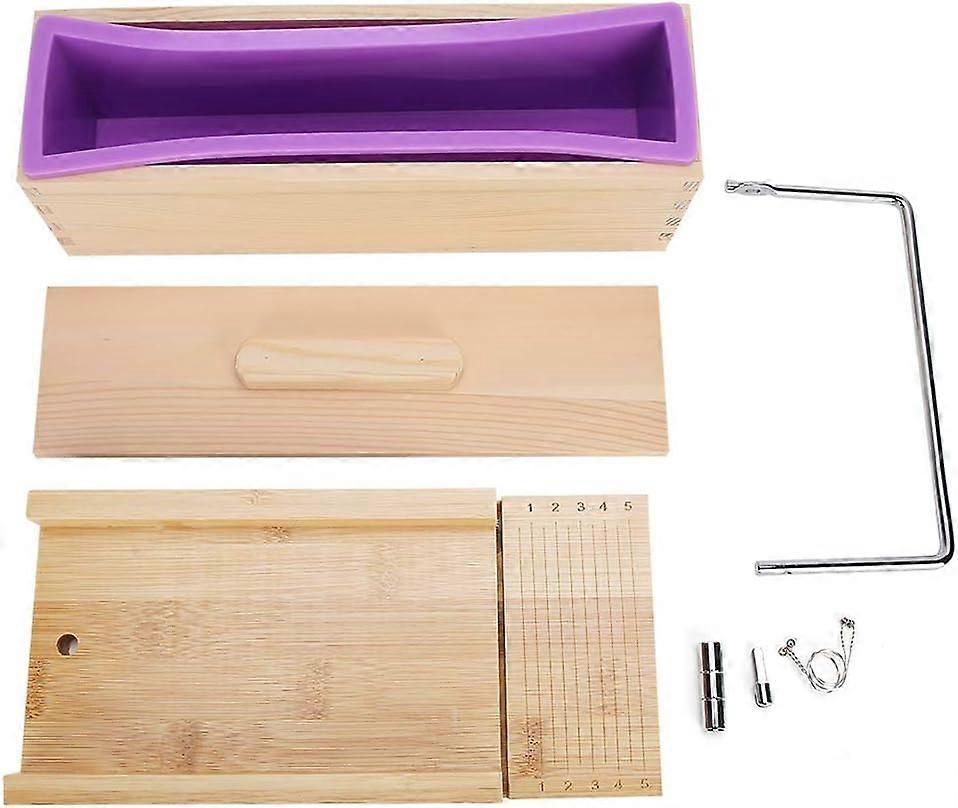 Soap Mold - 900ml HandMade NonStick Soap Cake Bread Making Mold Wire Cutter Set Kitchen Baking Tools