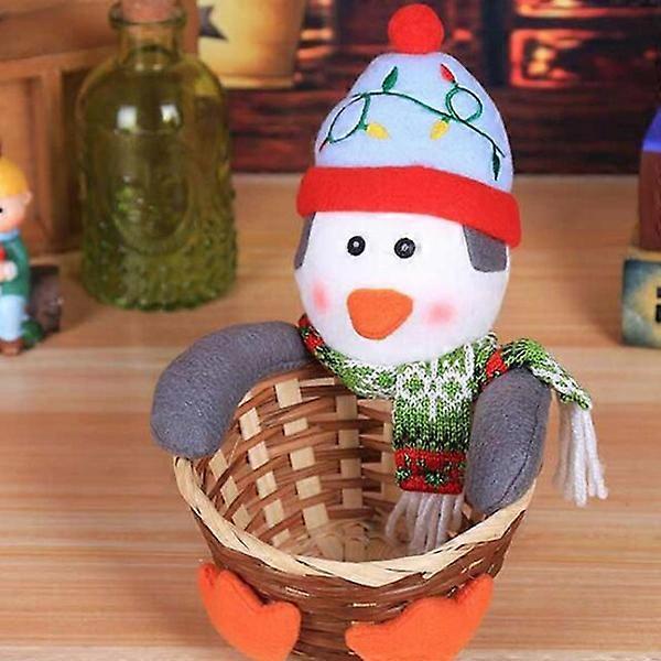 Christmas Candy Storage Basket Xmas Decoration (D)
