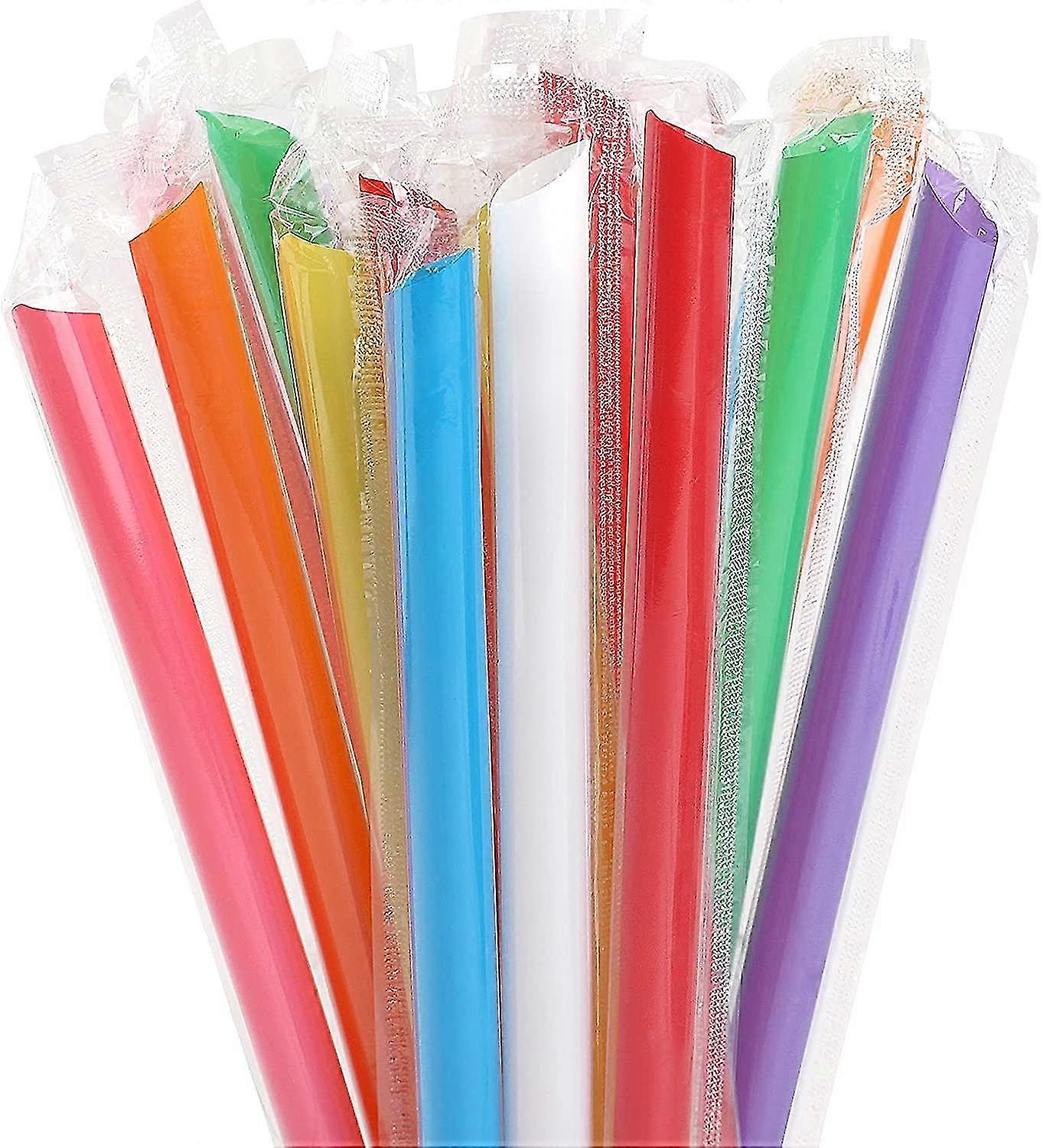 400 Pcs Jumbo Smoothie Straws (0.43" Diameter And 8.26" Long)