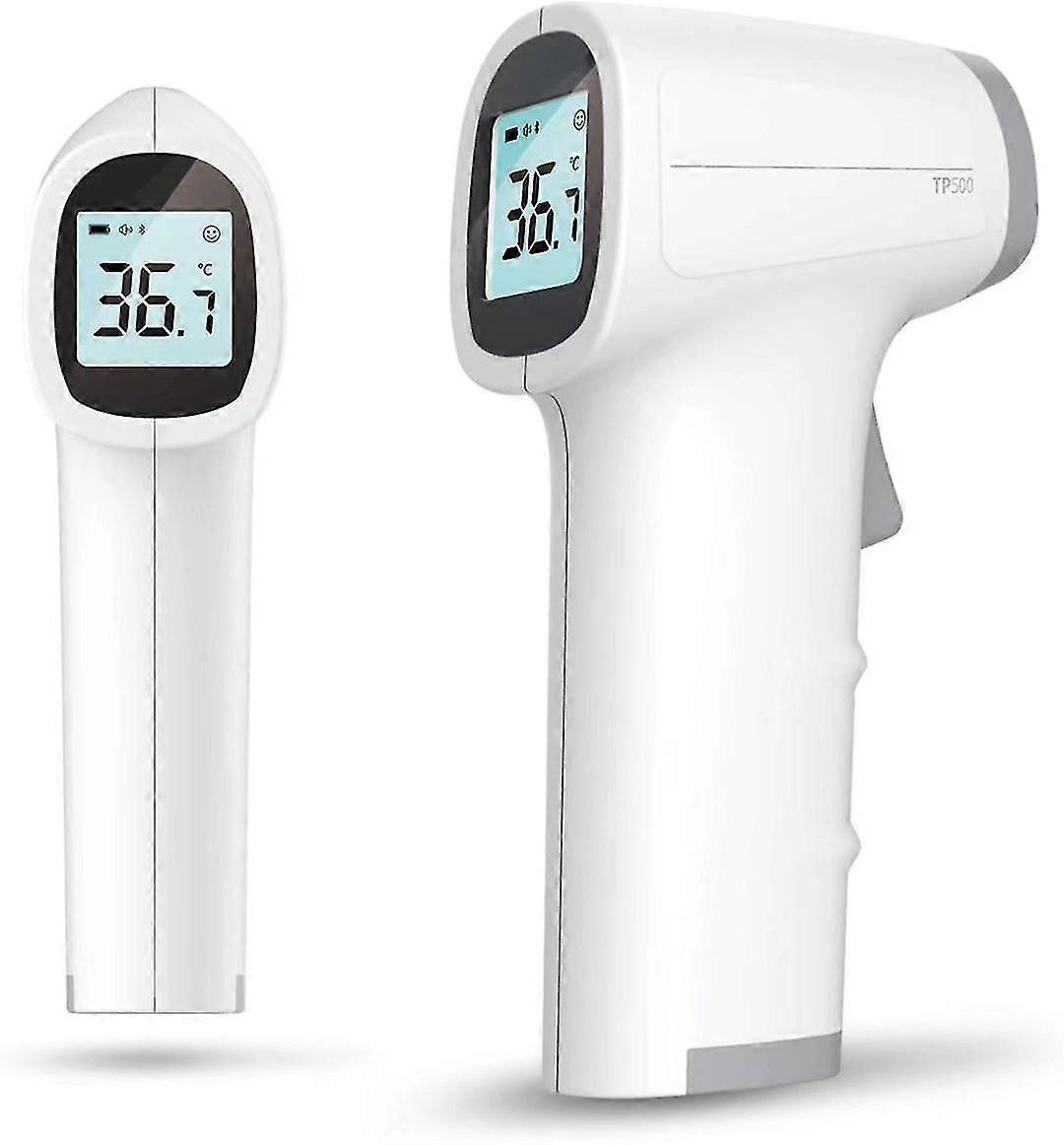 Non-contact Infrared Digital Forehead Thermometer For Body And Object, White/grey