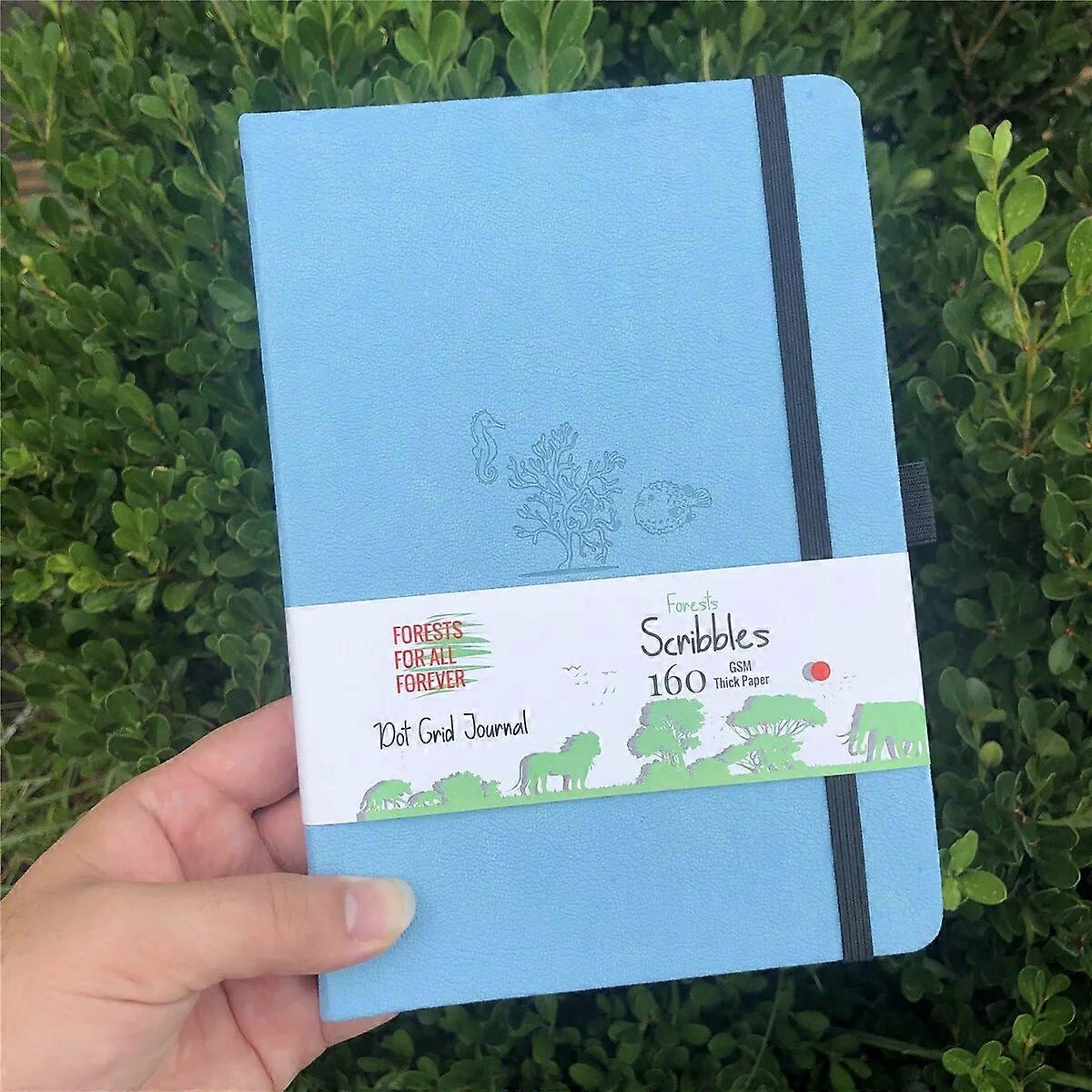 BULLET Dot Grid Notebook Dotted Journal Drawing Sketchbook-160gsm Paper, Inner Pocket, Numbered Page P1- P160