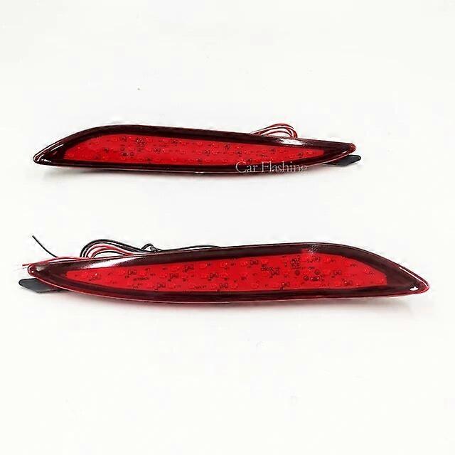 Car Flashing 2PCS LED Rear Bumper Reflector For Hyundai Sonata 8 2010 2011 2012 2013 2014 Brake Light Fog Lamp Turn signal