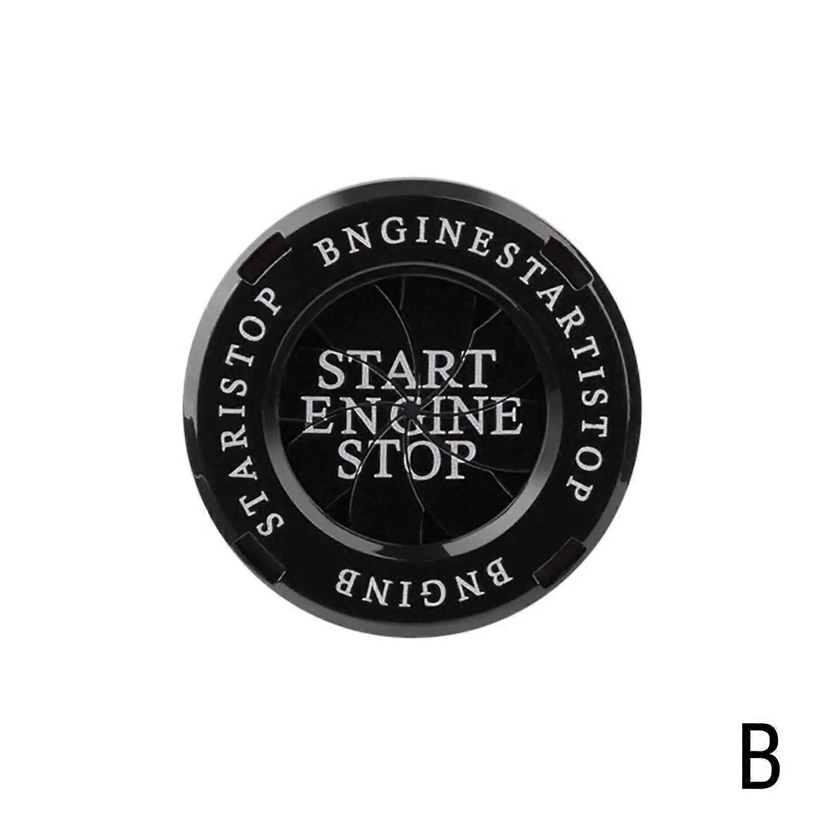 New Car Interior Modification One-button Start Button Ring Motorcycle Cover Decoration Ignition Onekey Start Stop Button Cover