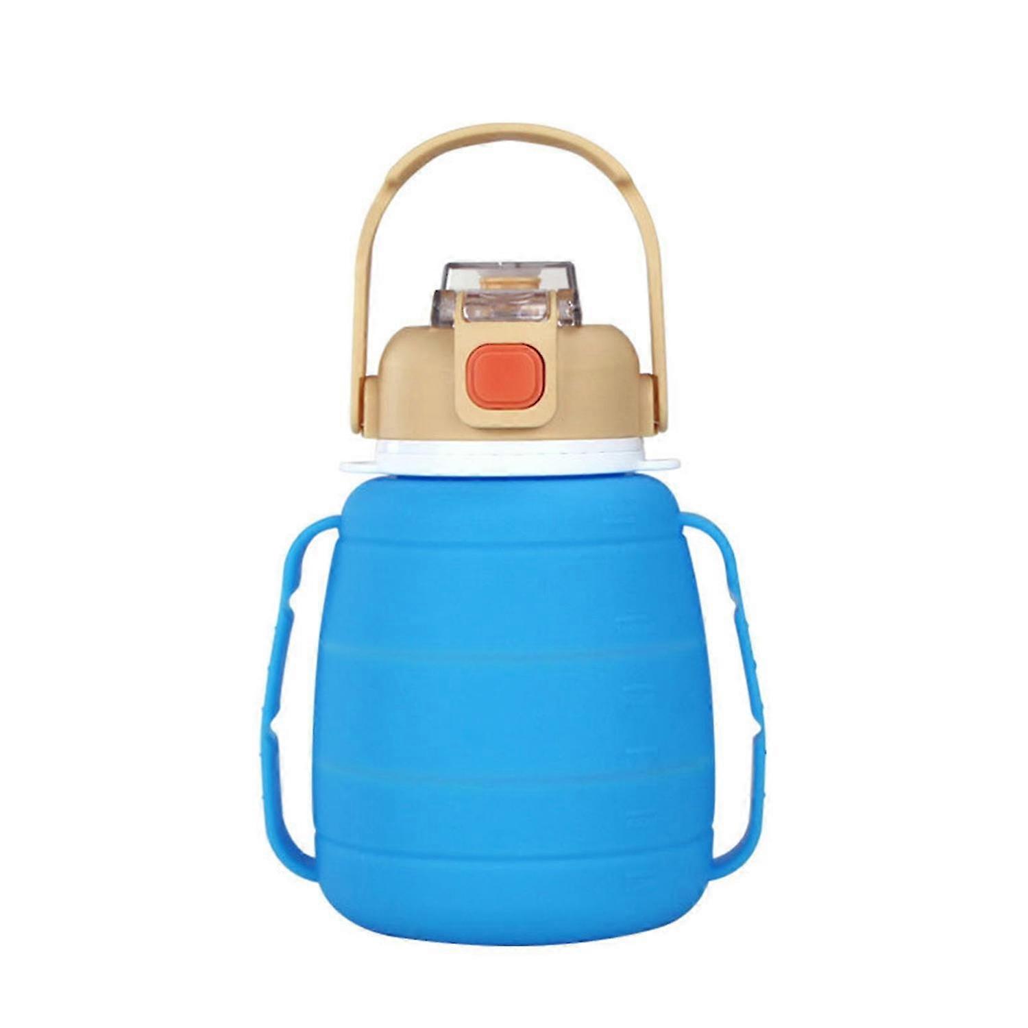 1250ml Kettle Foldable with Hand Strap Design Silicone Telescopic Design Drinking Jug School Trip