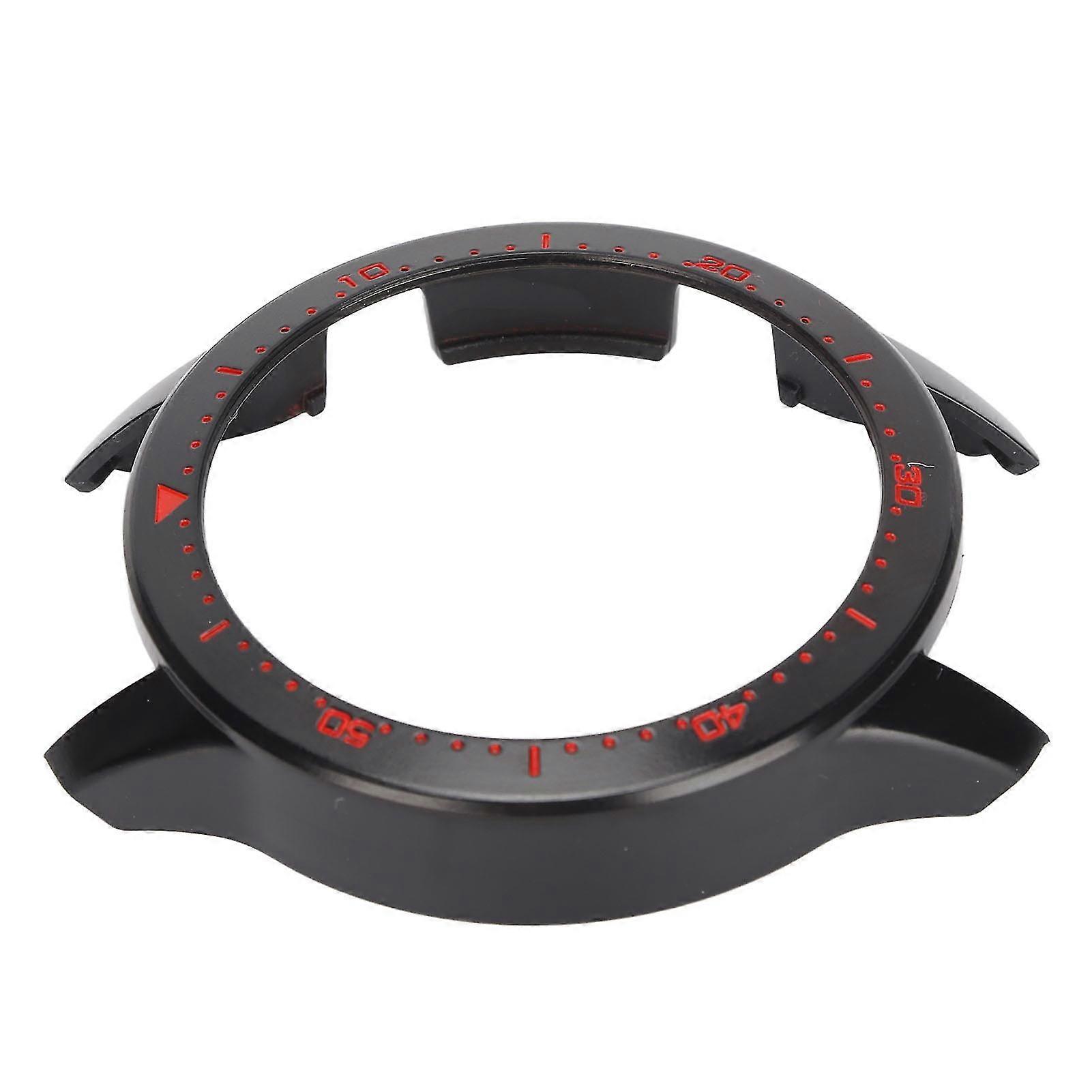 Full Coverage Watch Frame Protector Case for Realme Watch S Pro Smartwatch - BlackRed