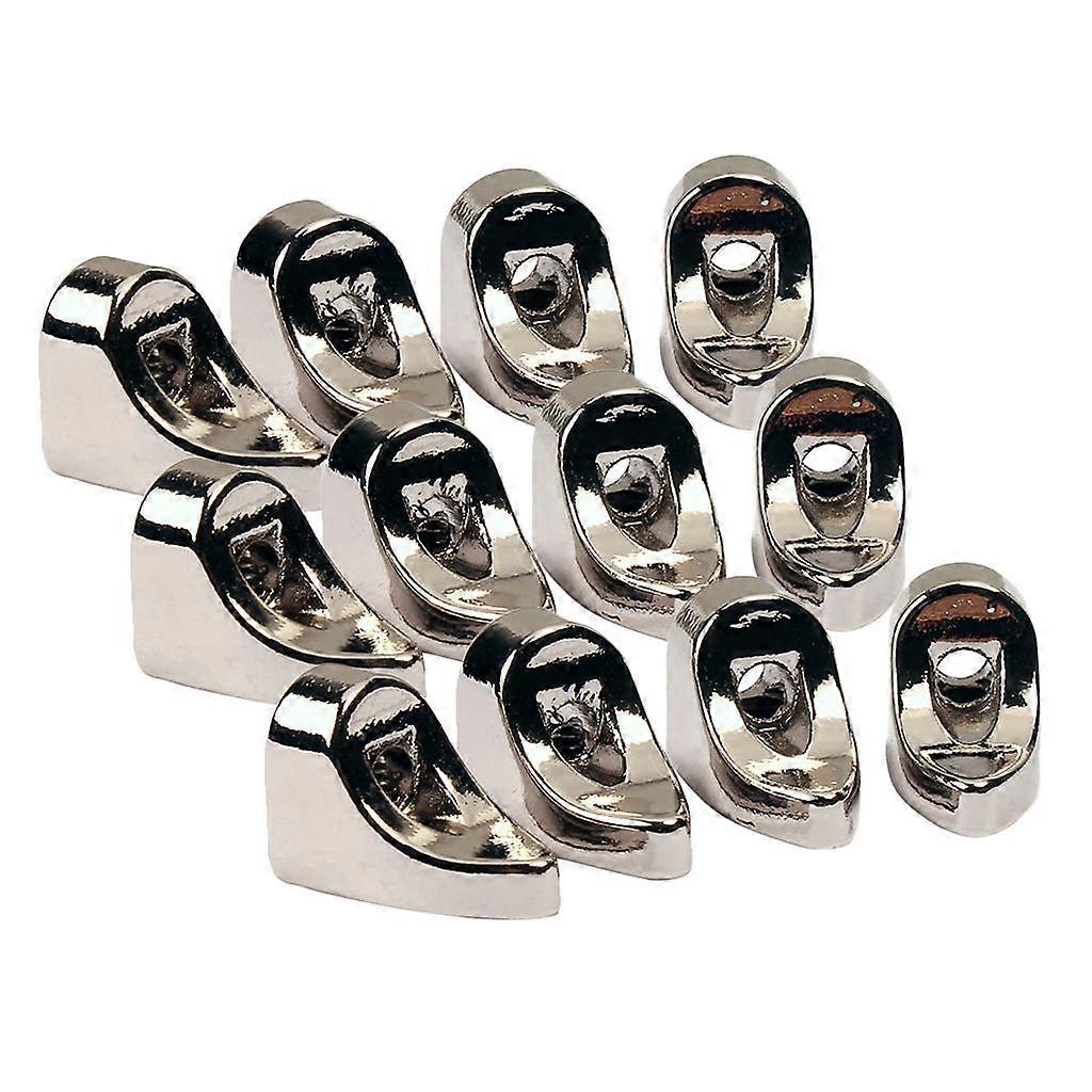 Pack/12pcs Chrome Banjo Brackets Stands DIY Luthier Tools