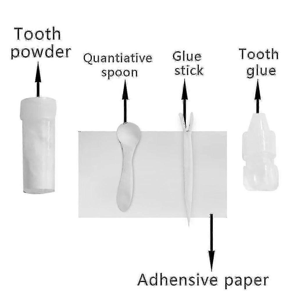 Onarım Çimento Diş Boşluğu Falseteeth Katı Tutkal Set Diş Dolgusu Diş Kiti Geçici Sahte Diş Tutkalı