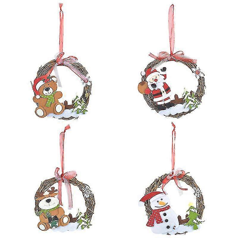 4pcs Weihnachtsgarten Anhänger
