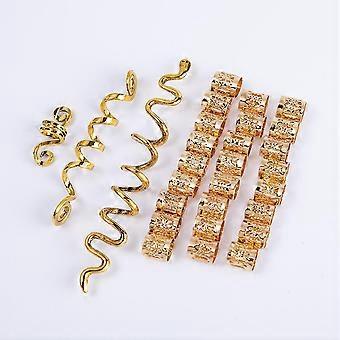 YNuth 10pcs Perles Dreadlocks Clips Cheveux Coiffure Accessoire