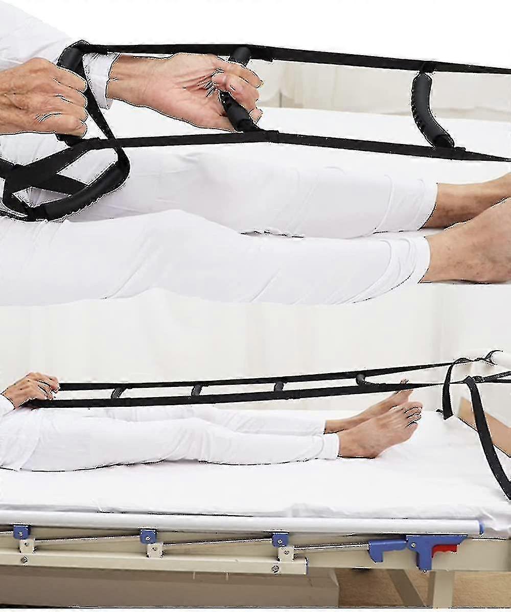 Bed Ladder Assist With Hard Handle - Adjustable Length Pull Up Rope Ladder (five Handle)