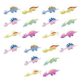 20 STÜCKE Sling Shot Dinosaurier Finger Spielzeug, interessante dehnbare Flick Sling Shot Spielzeuge für Flugspiele und Party Weihnachtsgeschenke, Geburtstagsgeschenke