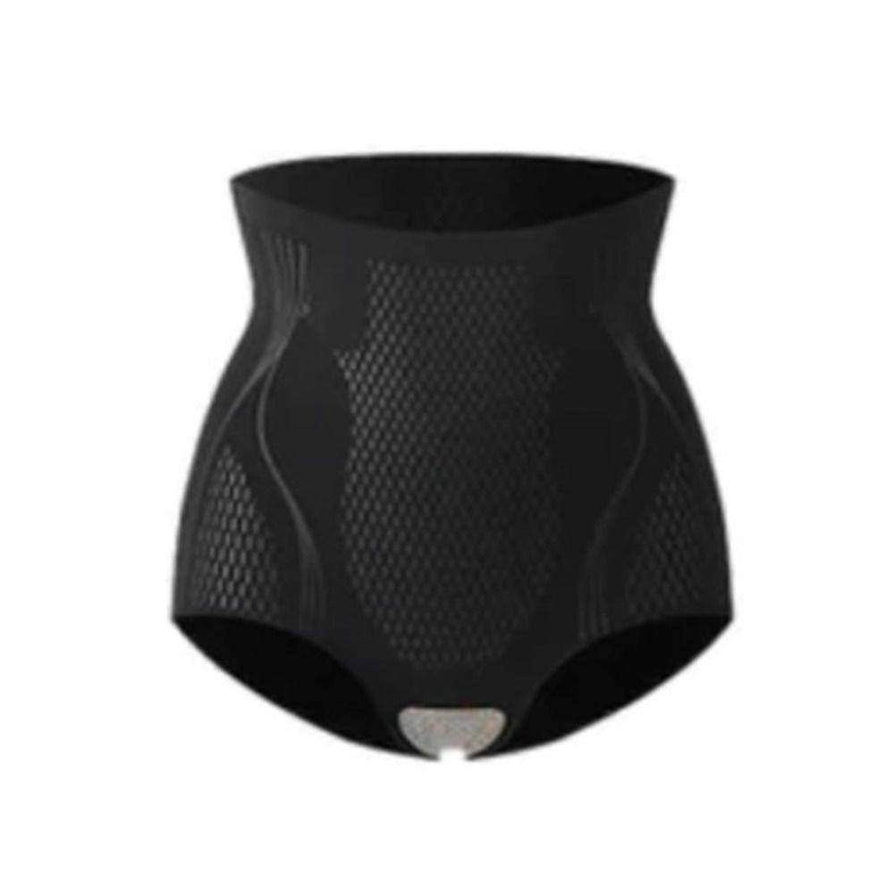 Black Color Ice Silk Ion Fiber Repair Shaping Device Nude Color Ice Silk Ion Shaping Short Tummy Control Short