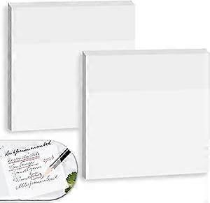 50 Transparent Sticky Notes Pad Waterproof Self-adhesive Clear Memo Note