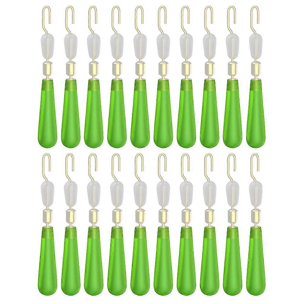 25pcs Practical Bobber Stops Silicone Bobber Stoppers for Fishing Line