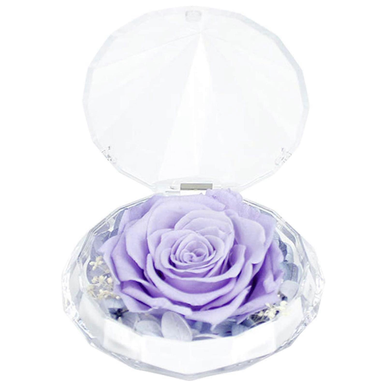 Rose Preserved Box Handmade Openable Portable Eternal Preserved Real Rose Flower Box for Mother's Day JIKAIX