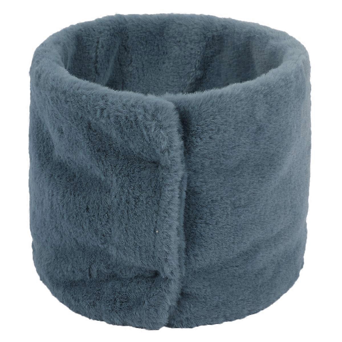 Φθινόπωρο και χειμώνα unisex κασκόλ εξωτερική απομίμηση γούνα κουνελιού κομψό casual μονόχρωμο κασκόλ