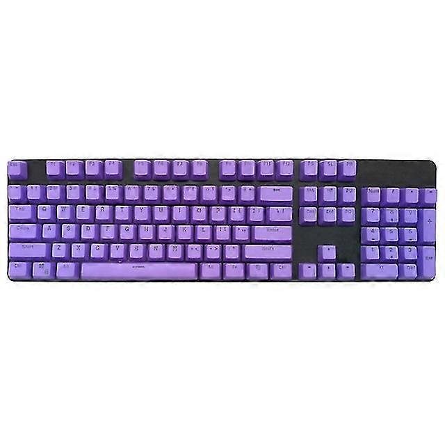 Universal Ergonomic Backlit Keycaps 104 Pbt Purple Key Caps For English Cherry Mx Mechanical Keyboard Replacement