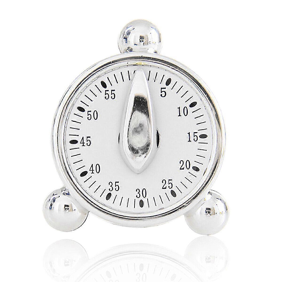 60 Minutes Mechanical Timer Kitchen Baking Cooking Reminder Loud Alarm Clocks