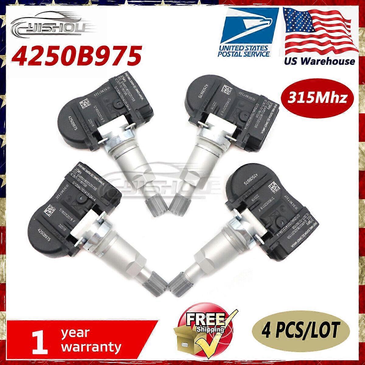 4x Tire Pressure Sensor TPMS 4250B975 For 2010-2020 Mitsubishi Lancer Outlander