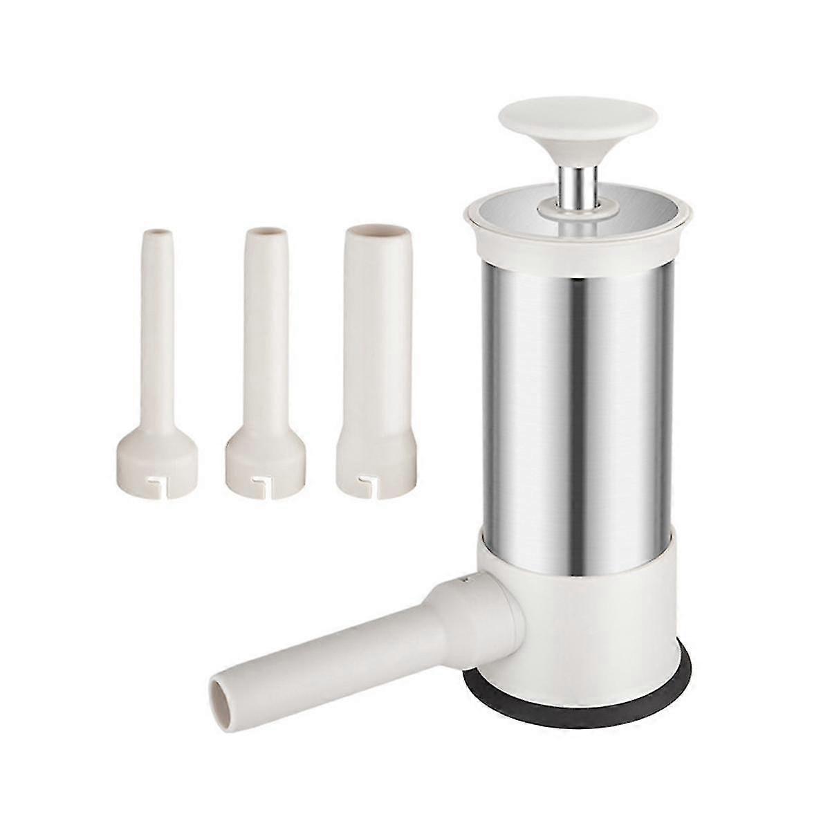 Edelstahl Wurst Fleisch Füller horizontale Wurstmaschine hausgemachte Küche Fleisch Wurst Maschine Werkzeug Wurstfüller