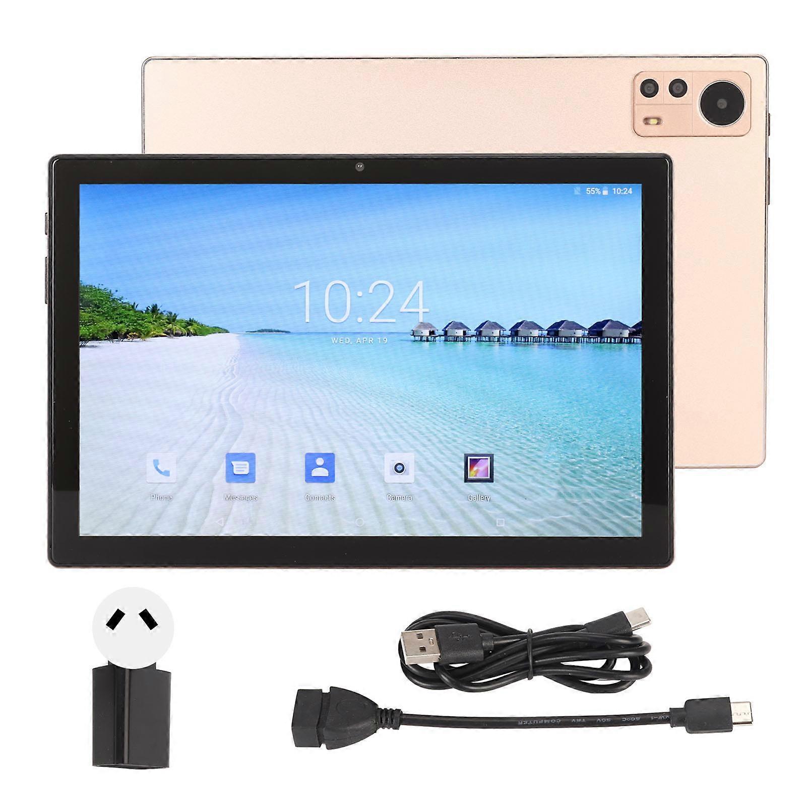 10,1-Zoll-Tablet für Android 8.1 2 GB RAM 32 GB ROM 2,4 G 5G WiFi Octa Core CPU vorne 5 MP hinten 13 MP 4G Anruftablett