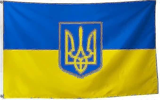 Ukraine Flag 3x5 Ft Vivid Color Premium Banner Small And Large Ukrainian Flag With Trident Double Stitched Flag