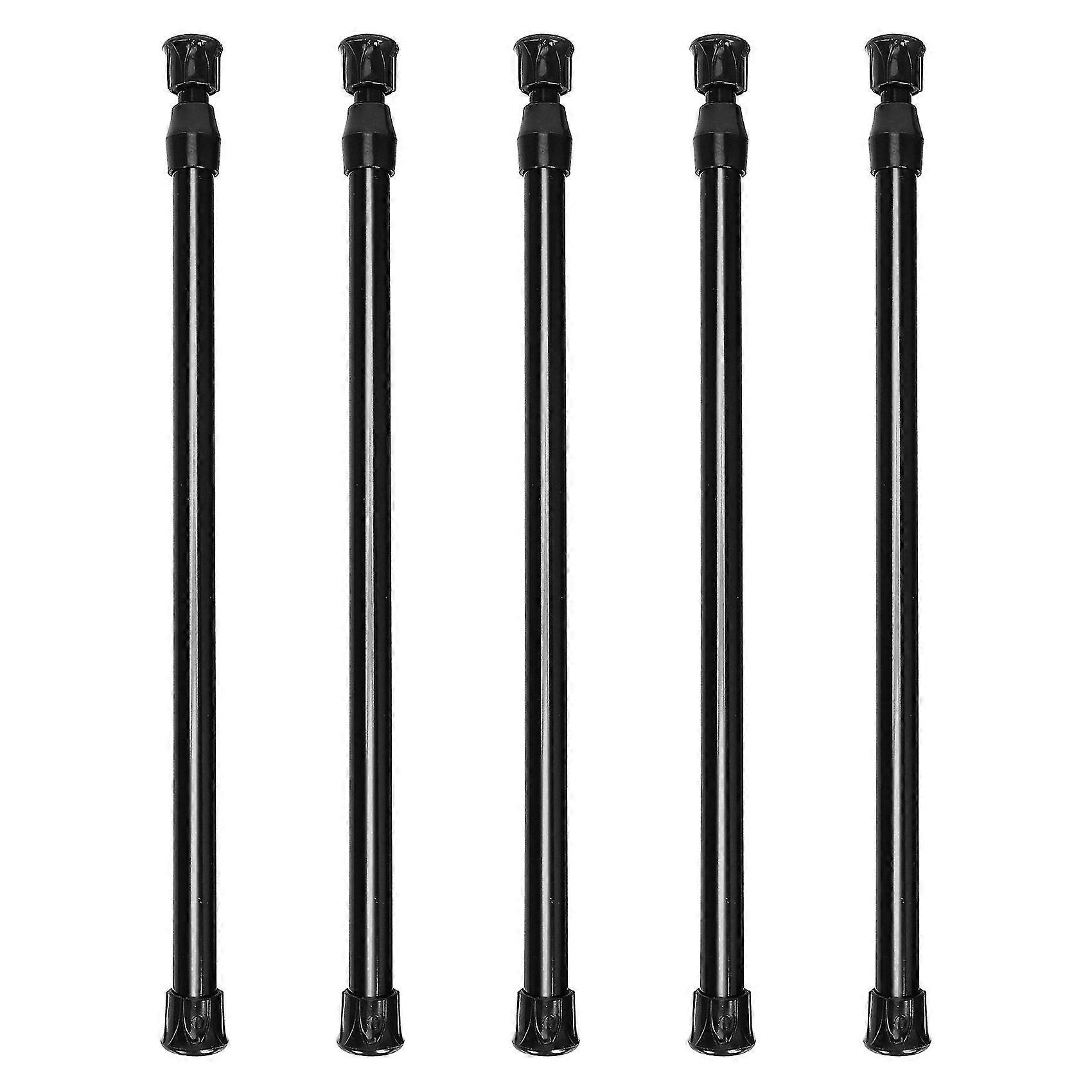 5 Pack Cupboard Bars Tensions Rod Spring Curtain Rod For Diy Projects, Extendable Width, 11.81 To 2