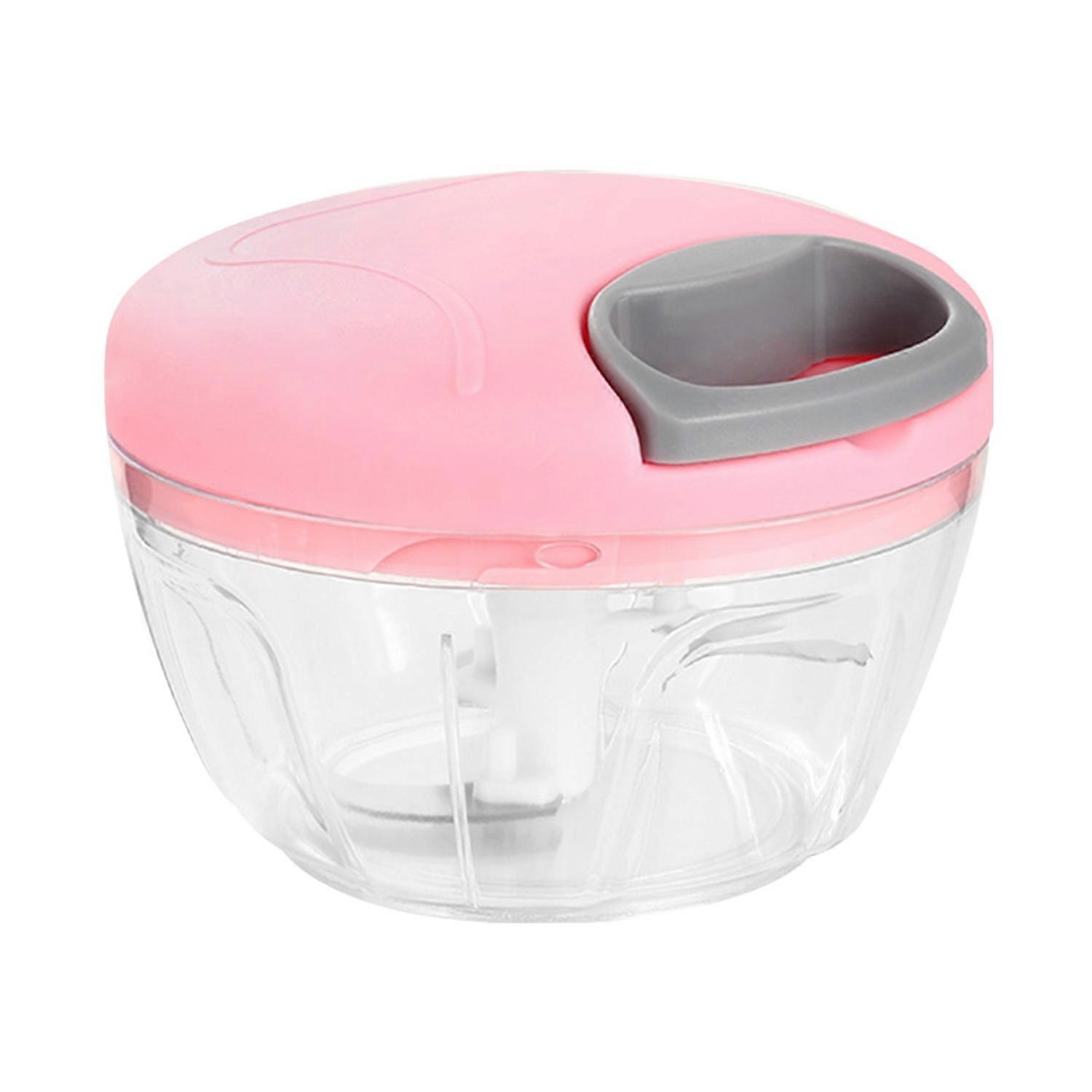 500/900ML Garlic Stirrer Manual Food Processor Vegetable Chopper Hand Pull String Onion Cutter for