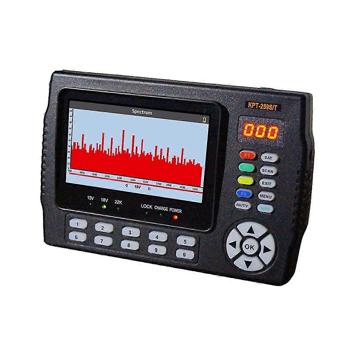 KPT-259ST DVB-S2 DVB-T2 DVB-C Satellite Findersmeter HD Satellite TV Receiver Spectrum Analysis Bet