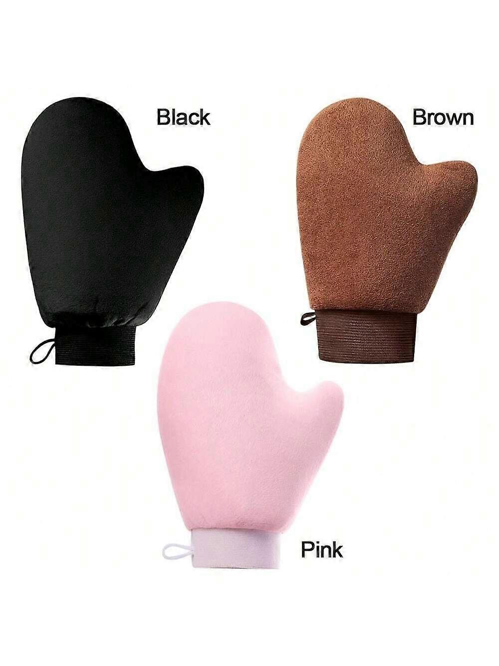 1 Pc Reusable Body Face Self-Tanning Mitt Double-Sided Lotion Applicator Tanning Glove Washable