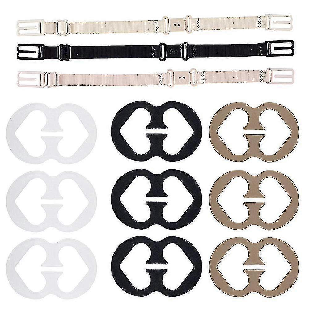 12 Pcs Bra Strap Clips Conceal Straps Holders, Adjustable Bra Strap