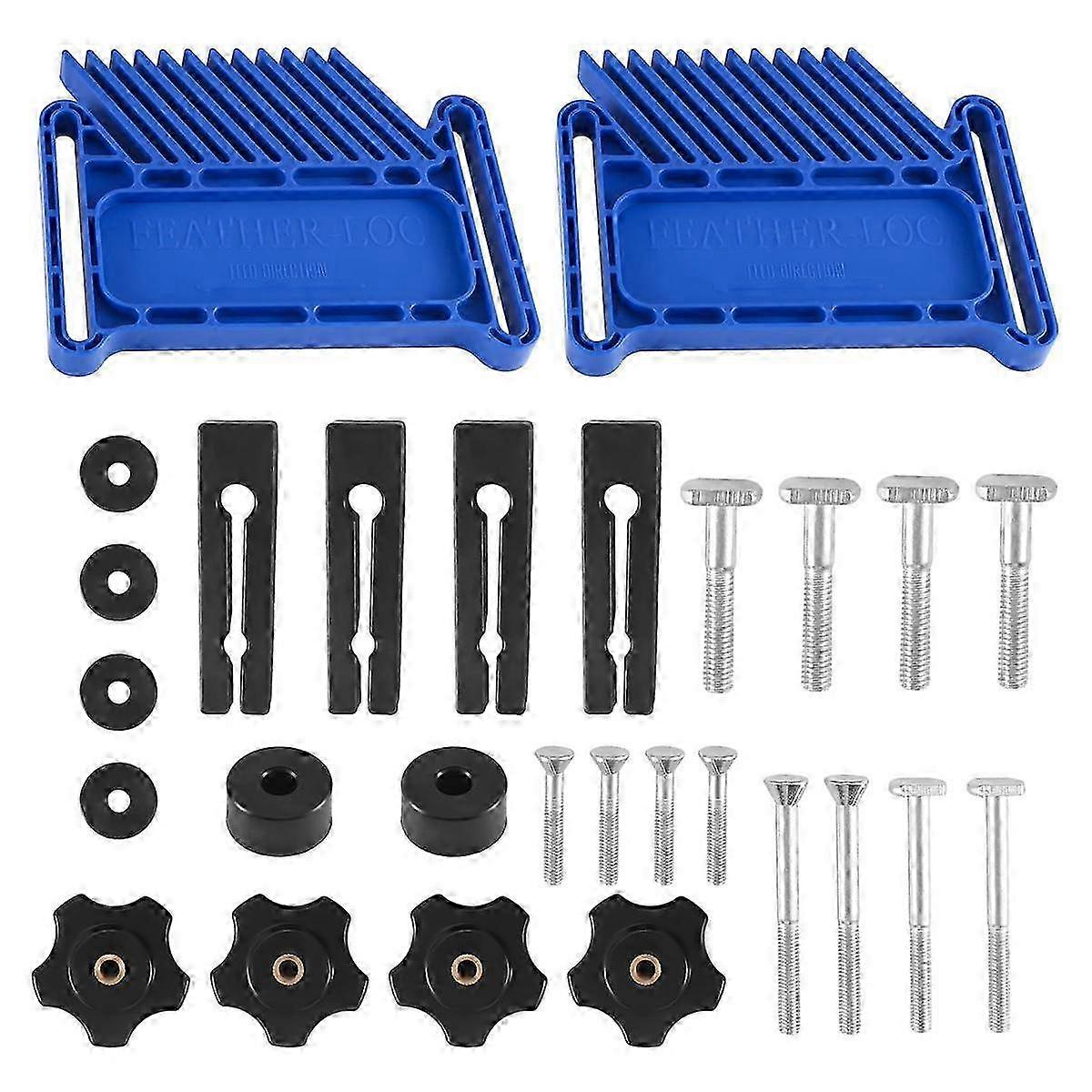 2pcs Adjustable Woodworking Tools Feather Board For Table Saws, Router Tables Band Saw With T-slo