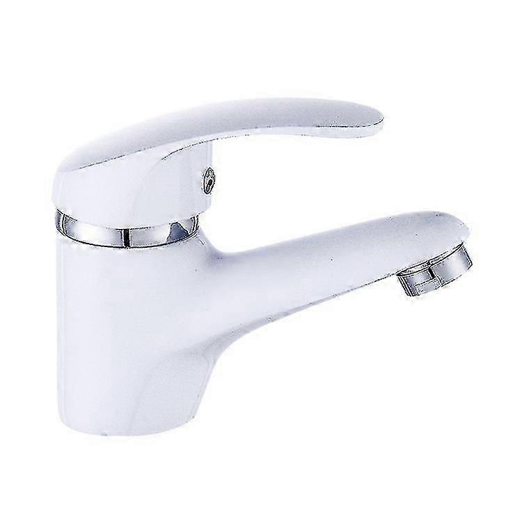 Mosdócsaptelep Egykaros csaptelep lefolyóval, ideális kis mosdókhoz Króm/fehér