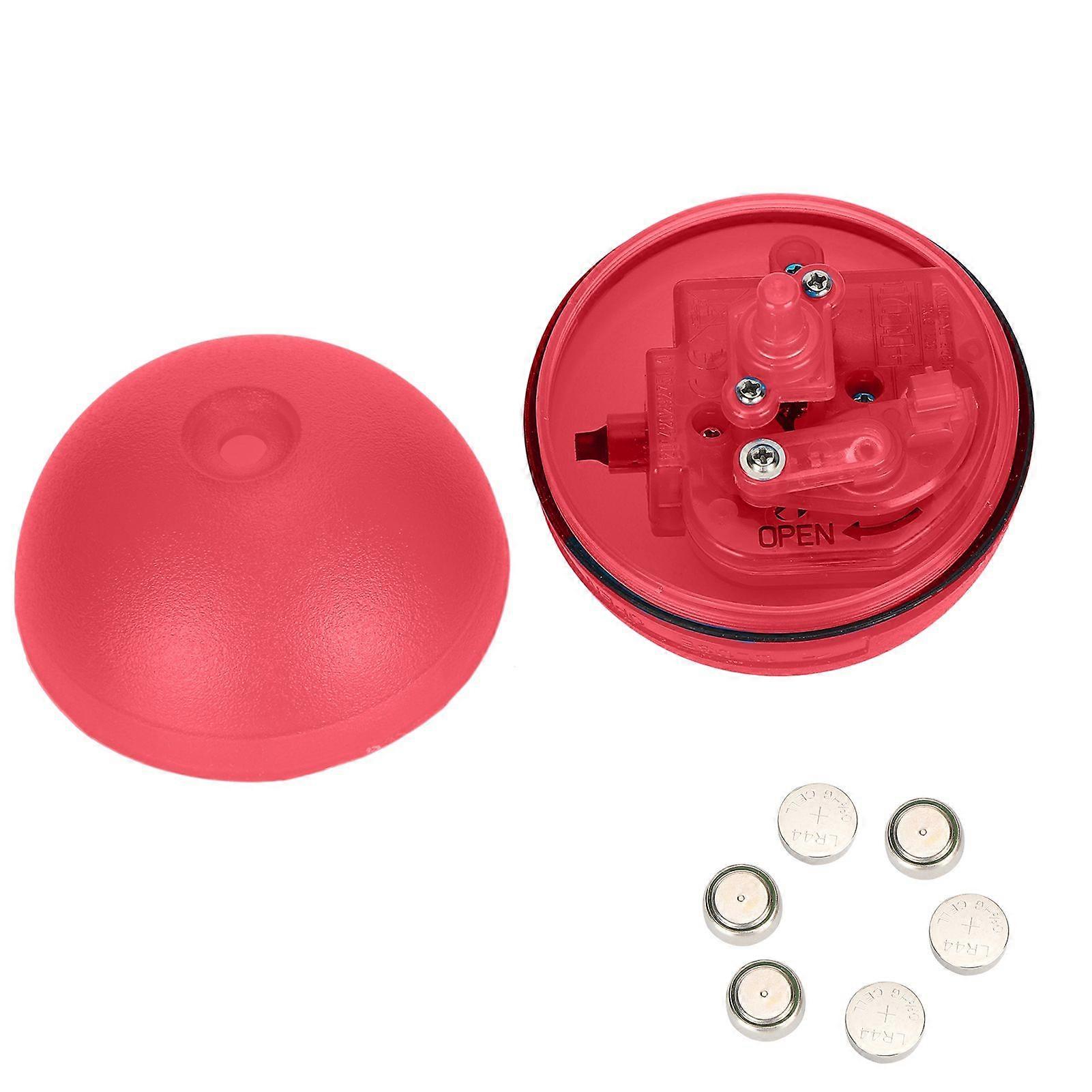 Cat 360 Degree Self Rotating Ball Toy Automatic Rolling Interactive Playing Toy BallsBattery Type Red