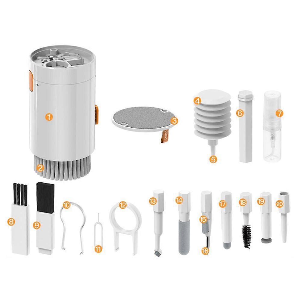 Keyboard Cleaner Kit, Electronics Cleaning Kit with Brush, 20 in 1 Keyboard Cleaner Kit for Phones, Airpods, Computer, PC Monitor,TV Camera Lens