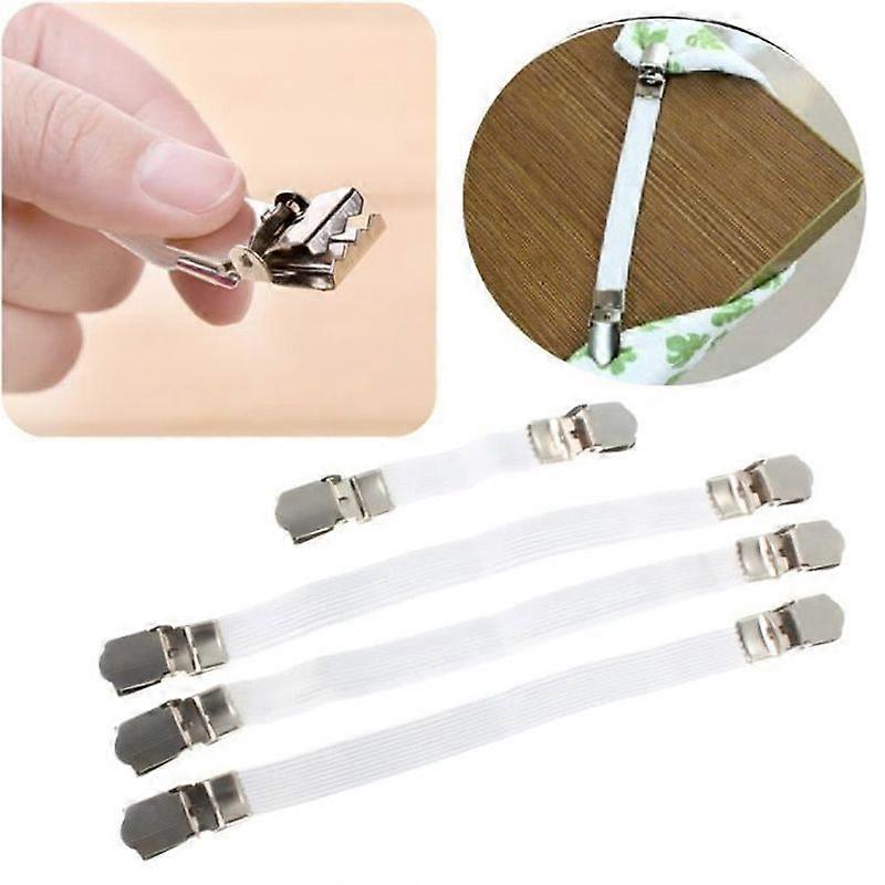 4 Adjustable Blanket Clip Elastic Sheet Tightener Sheet