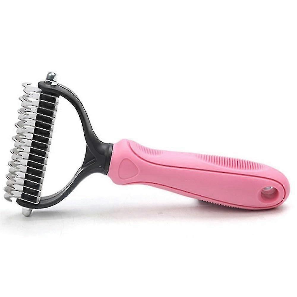 Pets Hair Removal Comb- Knot Cutter Brush1pcspink