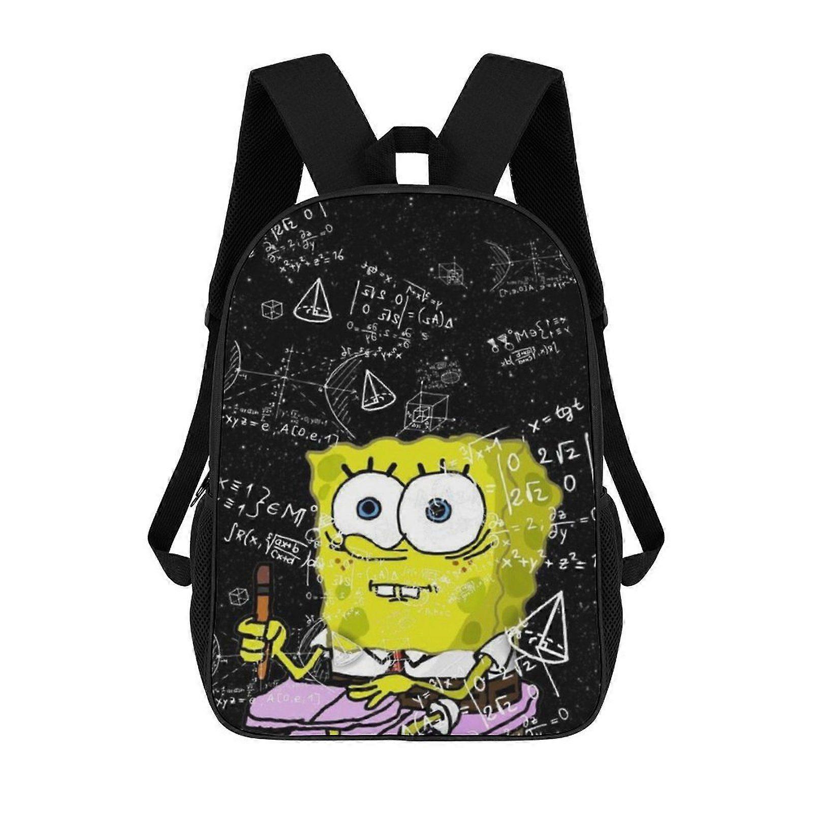 i3スポンジボブスクエアパンツバックパックショルダーデイパックバッグワークトラベルクラシックユニセックスバックパックkli3