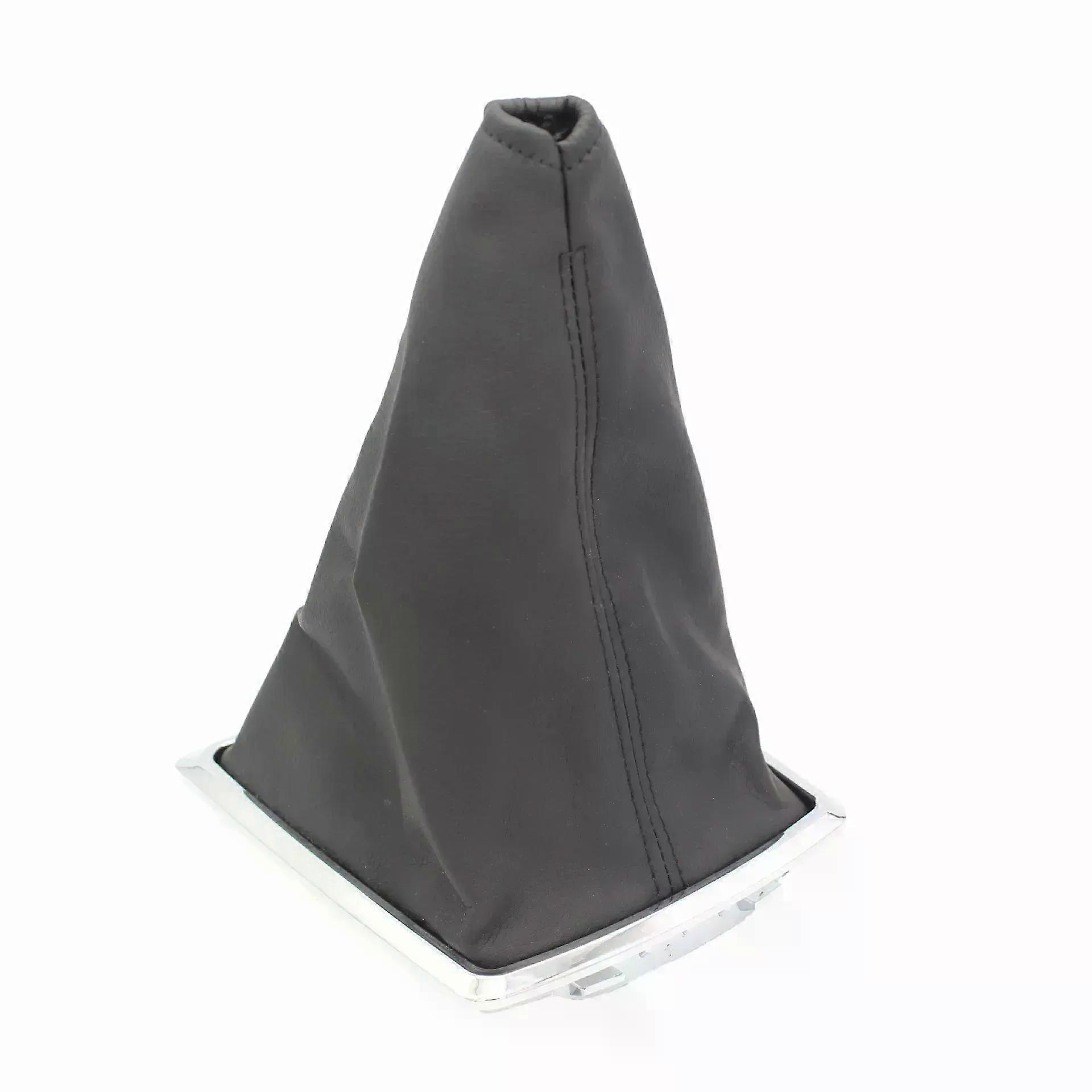 Car Gear Shift Knob Leather Gaiter Boot Cover Case Chrome Frame for Ford Focus 2 MK2 2005 2006 2007 2008 2009 2010 2011 2012