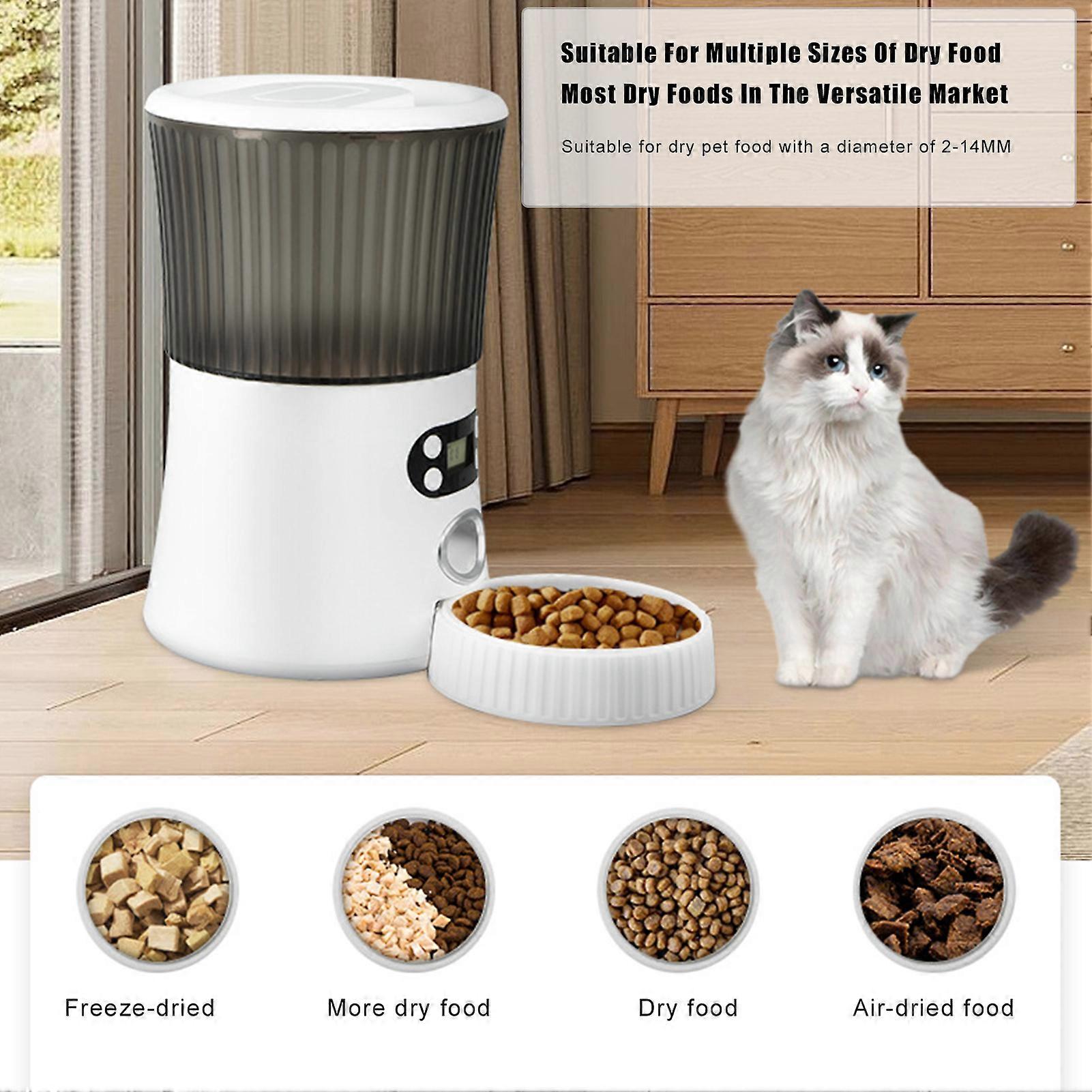 Automatic Pet Feeder Programmable Timed Pet Feeding Device  Smart Pet Feeder  Video / WiFi-Enabled Pet Feeder