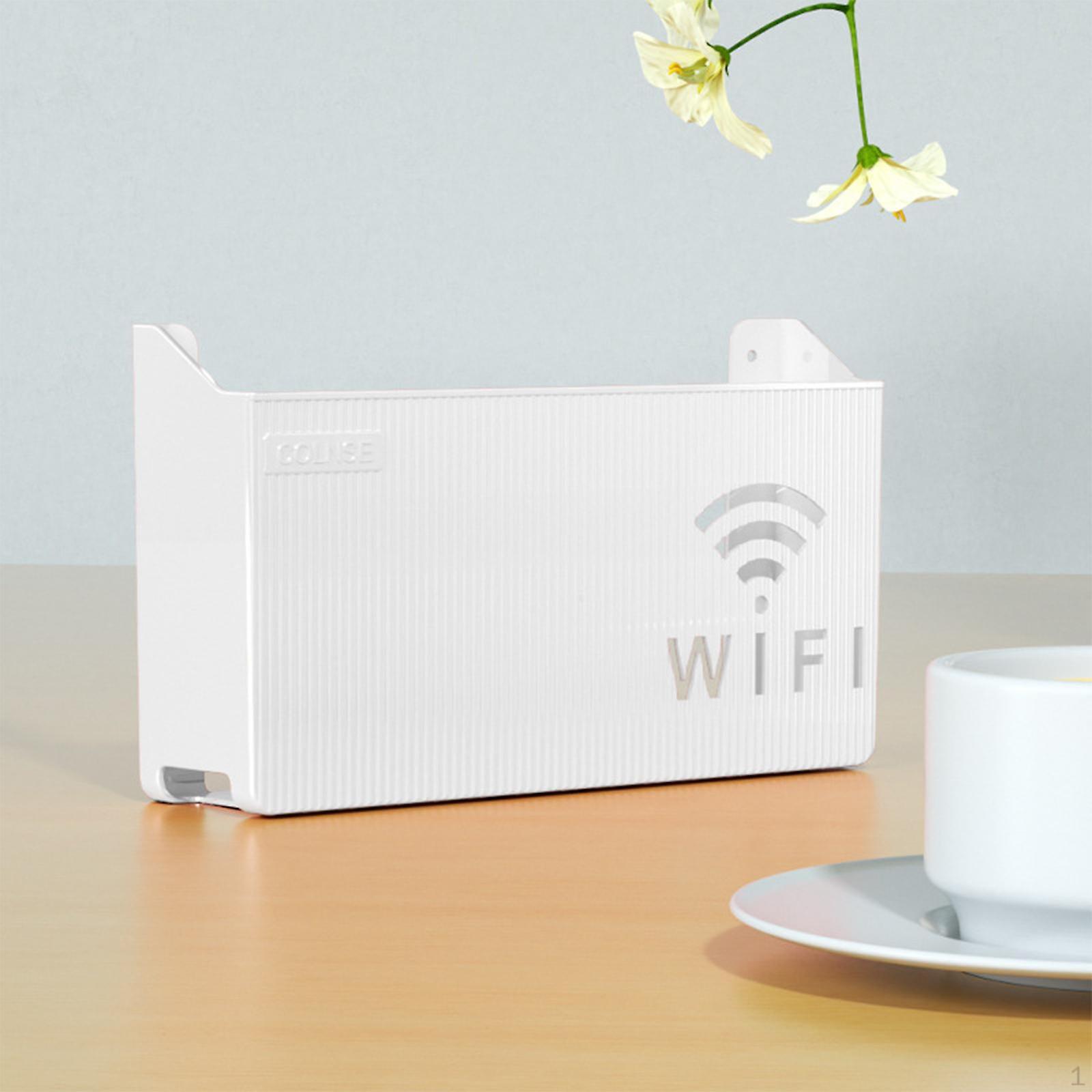 Router Shelf ,Wall Mounted ,Multifunction, ABS Plastic ,Cable Bracket ,Organizer for WiFi Remote