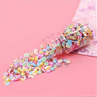 Kleurrijke slijm speelgoed fruit plakjes stijl diverse voor DIY slijm stopverf speelgoed zachte modder klei decors nieuwigheid jongens meisjes cadeau veelkleurig
