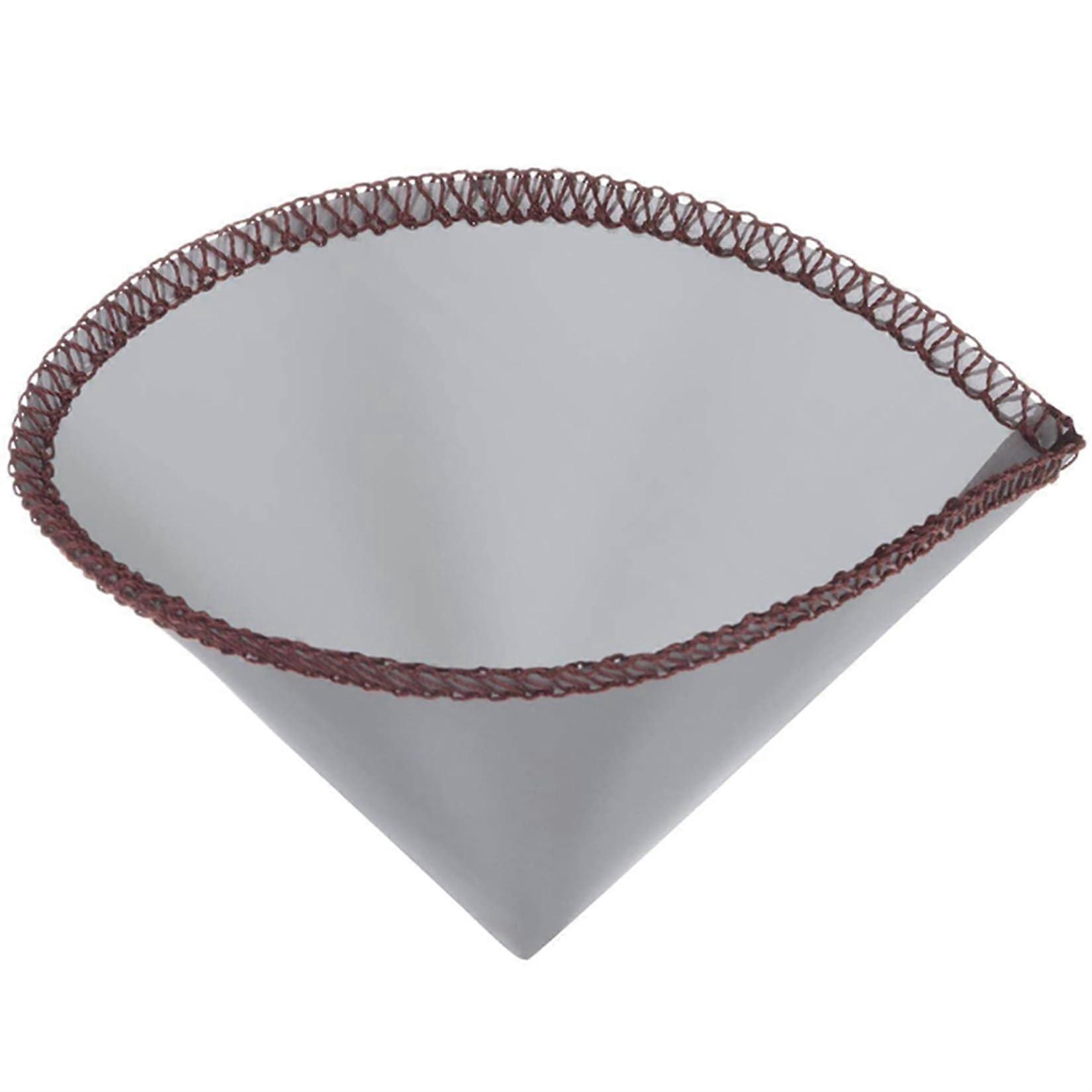 Reusable Stainless Steel Mesh Pour Over Coffee Filter, Foldable Trapezoid Design, Eco-Friendly, Compatible with Standard Drippers