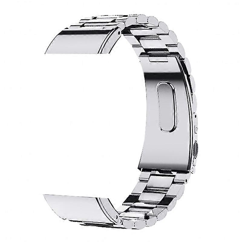 Para Xiaomi Redmi Watch 2/Watch 2 Lite Pulseira De Relógio 3-beads Solid Metal Strap Replacement - Prata